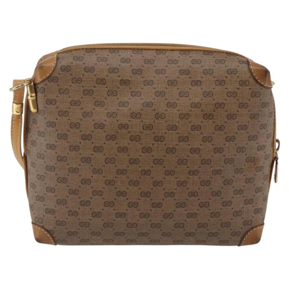 GUCCI Micro GG Supreme Shoulder Bag PVC Beige Gold 007 104 4916 Auth BA7113 - Picture 2 of 16